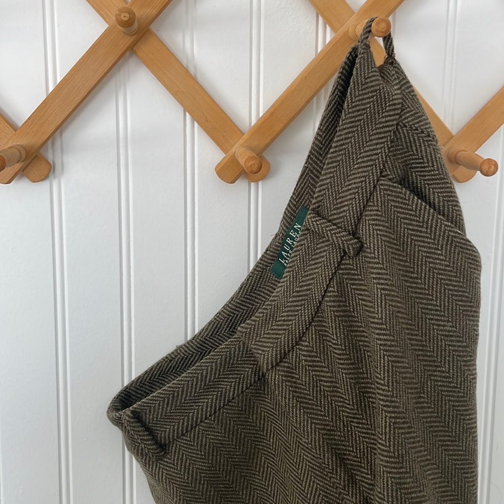 Ralph Lauren Petite WARM 100% wool pants. Paris style w/ boots & trench coat